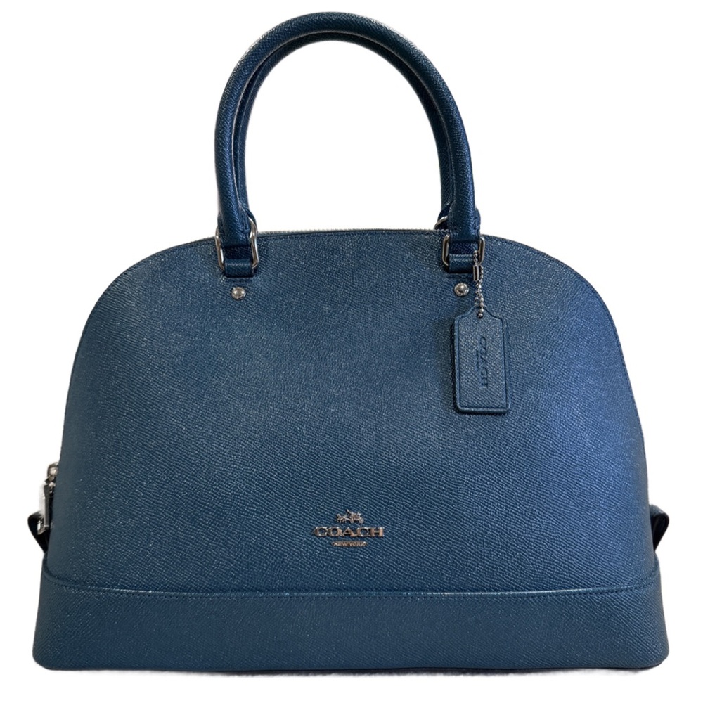 Coach Sierra Satchel Tote in Metallic Dark Teal